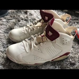 Air Jordan 6 retro maroon size 14 used